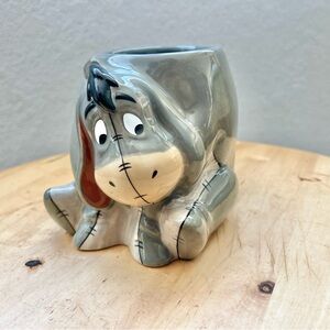 Disney 3D Eeyore Gray Coffee Mug. Winnie the Pooh.